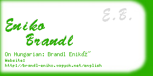 eniko brandl business card